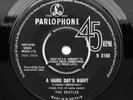 The Beatles - A Hard Day's Night - UK 1964 1st Press Parlophone 45 MINT -