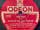 JEANNE GAUTIER Purcell Violin Sonata ORIG Odeon 188.955 FRA-1930s 10