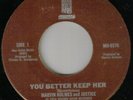 NORTHERN SOUL - MARVIN HOLMES - YOU BETTER KEEP HER - BROWN DOOR - 