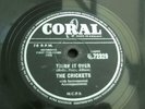 THE CRICKETS THINK IT OVER / FOOLS PARADISE 1958 UK 10