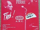 DEDICACE BOBINO - 25cm LEO FERRE - AUTOGRAPHE - PAS OLYMPIA