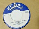 Harold Burrage-I Dont Care Who Knows b/w Messed Up-Cobra#5012-blues-7