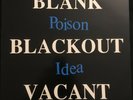 Poison Idea - Blank Blackout Vacant Vinyl Album Sol 33  EX