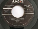 BOBBY COMSTOCK-RIGHT HAND MAN/ALWAYS-ASCOT AS 2164-PROMO-RARE ROCKABILLY 45-VG+