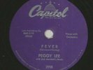 POPCORN EXOTICA - 78- PEGGY LEE - FEVER -   LATE U.S. 78   - HEAR -1958 CAPITOL