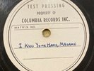 c1949 unreleased TEST PRESSING 