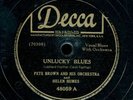 78tk-R&B-Decca 48059-Pete Brown w/ Helen Humes-(Unlucky Blues/Gonna Buy me a Tel