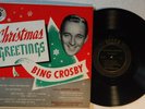 BING CROSBY -CHRISTMAS GREETINGS– 10 INCH VINYL LP RECORD FROM 1949 – RARE – VG+