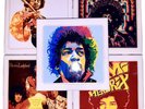 DIY 5 Handmade Coasters Album Covers JIMI HENDRIX EXPERIENCE Electric Ladyland +
