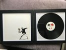 Banksy Miami Vices E.P. Flower Thrower, Hip Hop Rat Framed