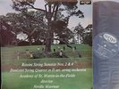 Rare Audiophile Marriner Rossini String Sonatas LP Argo ZRG 603 Oval UK ED1