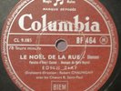 78 RPM EDITH PIAF LE NOEL DE LA RUE C'EST TOI COLUMBIA BF 464