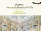 SDD 513 UK - LUPU / GOLDBERG - MOZART - VIOLIN SONATAS K. 306 & 481 - NM