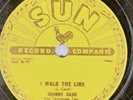 JOHNNY CASH 78 Rpm - I Walk The Line / Get Rhythm 1956 Original SUN Records