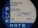 MEADE LUX LEWIS: Chicago Flyer / Blues Whistle US Blue Note 39 Jazz 78 12” E