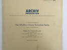 ARCHIV  Pierre Fournier Bach Suite for Solo Cello No 1 & 2 EX