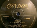 Eva Busch 78rpm Single 10-inch London Records #P.18096 Ewigkeit & Mein Baby:EX