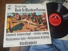 SAX 5253 1st Bach Arias from St. Matthew Passion KLEMPERER LUDWIG SCHWARZKOPF EX