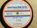 16-inch 33rpm Armed Forces Radio Services 