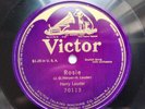 Harry Lauder 78rpm Single 12-inch Victor Records #70113 Rosie