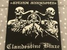 Satanic Warmaster / Clandestine Blaze split LP splatter never played