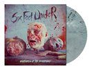 SIX FEET UNDER - NIGHTMARES OF THE DECOMPOSED, GREY BLUE MARBLED LP, 159/300