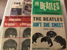 Beatles - FIVE (5) REAL NICE PICTURE SLEEVES inc AIN’T SHE SWEET........