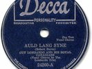 GUY LOMBARDO Christmas/ New Year’s Eve 78 RPM Record. Auld Lang Syne