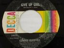 CONNIE QUESTELL--GIVE UP GIRL / WORLD OF TROUBLE--DECCA-31855--RARE NORTHERN