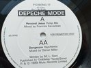 DEPECHE MODE PERSONAL JESUS / DANGEROUS PROMO 12