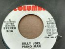 BILLY JOEL rare promo 45 PIANO MAN, edited version,VG+ condition, stereo & mono 