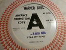 LORRAINE ELLISON STAY WITH ME  1966 WARNER BROS WB 5850 DEMO  N/ SOUL  DANCER