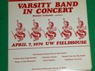 1979 UNIVERSITY WISCONSIN UW VARSITY BAND MICHAEL LECKRONE FIELDHOUSE RECORD LP