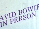 David Bowie 'In Person' Red Vinyl 2nd Pressing Bought @ Virgin Records 1973.USA