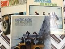 3 The Beach Boys Records - Surfin' Safari, Surfer Girl, Shut Down - Capitol Rec
