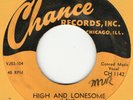 JIMMY REED-High and Lonesome/Roll and Rhumba on Chance Chicago Blues 1953 orig.