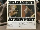 Miles Davis Thelonious Monk at Newport LP record MONO white label mono