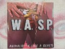 WASP Animal (F**K Like A Beast) Colored Clear or Yellow vinyl  1984 LP Record