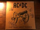 ACDC Autographed LP vinyl - For Those About To Rock signed by whole band