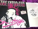 RARE 1981 THE EXPLOITED ON STAGE 1ST PRESS CLEAR WAX VG+/EX PUNK HARDCORE KBD