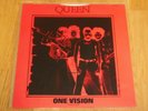QUEEN ONE VISION A2/B2 12'' SINGLE Limited Edition NEGATIVE SLEEVE EX+/MINT-