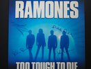 Ramones Too Tough to Die UK LP EX Signed Johnny, Dee Dee, Joey , Richie