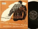 Clef MG C-605 Oscar Peterson Plays Gershwin, trumpet label, DSM cover