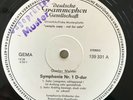 UNPLAYED DGG 139331 WHITE TEST PRESS- MAHLER Symphonie Nr.1- RAFAEL KUBELIK