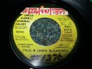 PAUL & LINDA McCARTNEY-Uncle Albert 45 Vinyl Record (PROMO) 1971 Beatles Apple