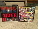  Kiss Albums 1. Kiss Alive ll  Sealed.2. kiss unmasked open with poster