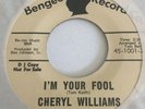 Deep Soul Cheryl Williams 45 Bengee Lbl. PROMO