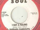 BARBARA RANDOLPH I Got A Feeling SOUL PROMO  MOTOWN NORTHERN SOUL USA 45
