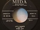 Bobby Gay, “Let’s Dance” Florida Rockabilly 45 On Mida 104 VG.