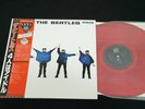 THE BEATLES - HELP  - RED WAX - JAPAN VINYL LP OBI EAS-70134 EX-/EX